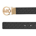 MICHAEL Michael Kors Cinturón de cuero reversible con logotipo redondo para muje