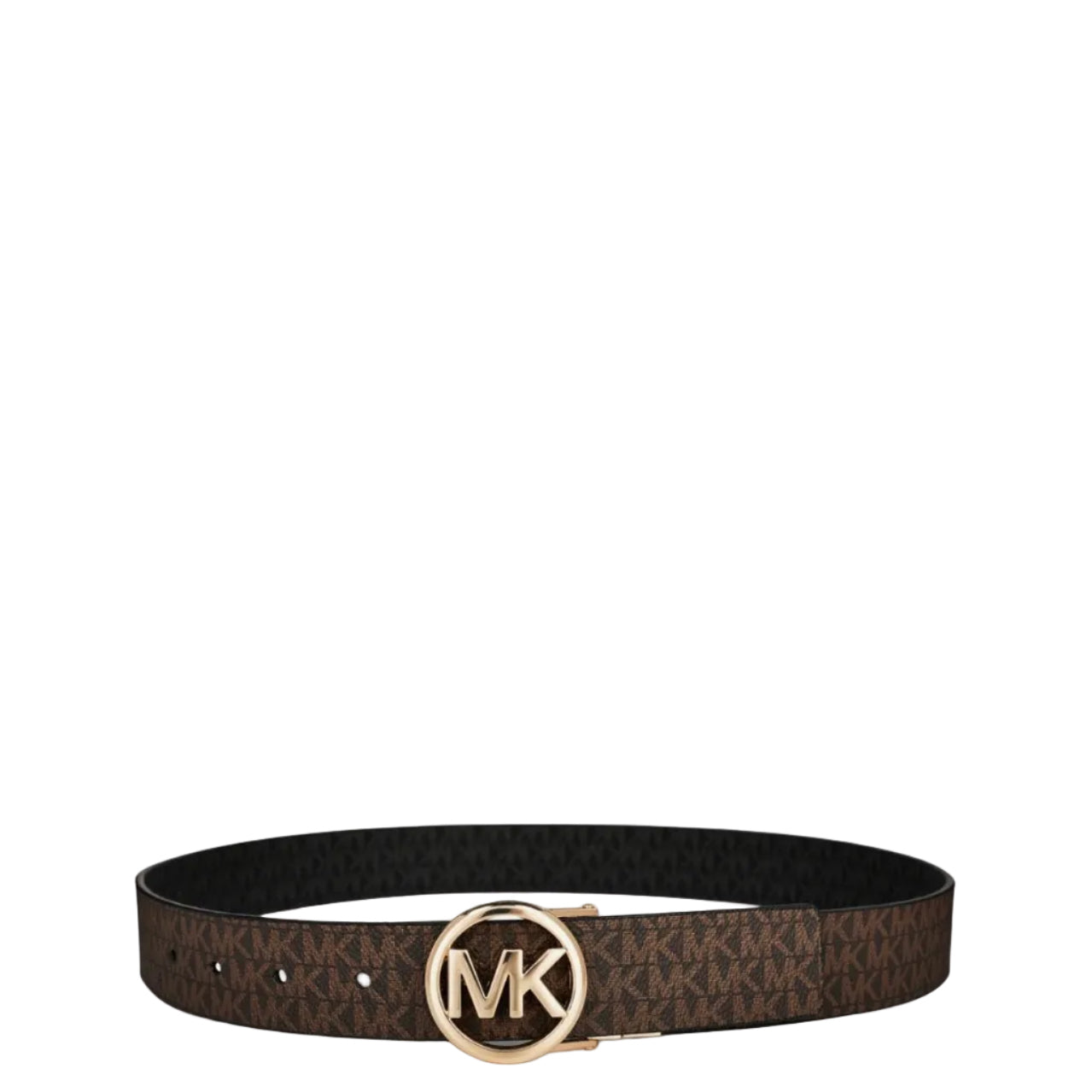 MICHAEL Michael Kors Cinturón de cuero reversible con logotipo redondo para muje