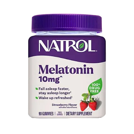 Natrol Sleep Support Take Two Gomitas de Melatonina con Sabor a Fresa Sin OGM