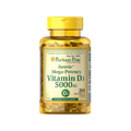 Vitamin D3 Mega Potency Puritans Pride 5000 Iu Immune Supplement 200 Softgels